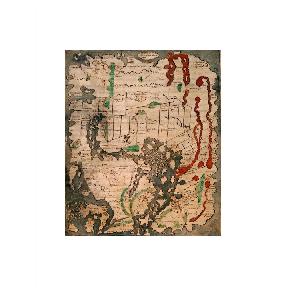 The Tiberius Map print unframed