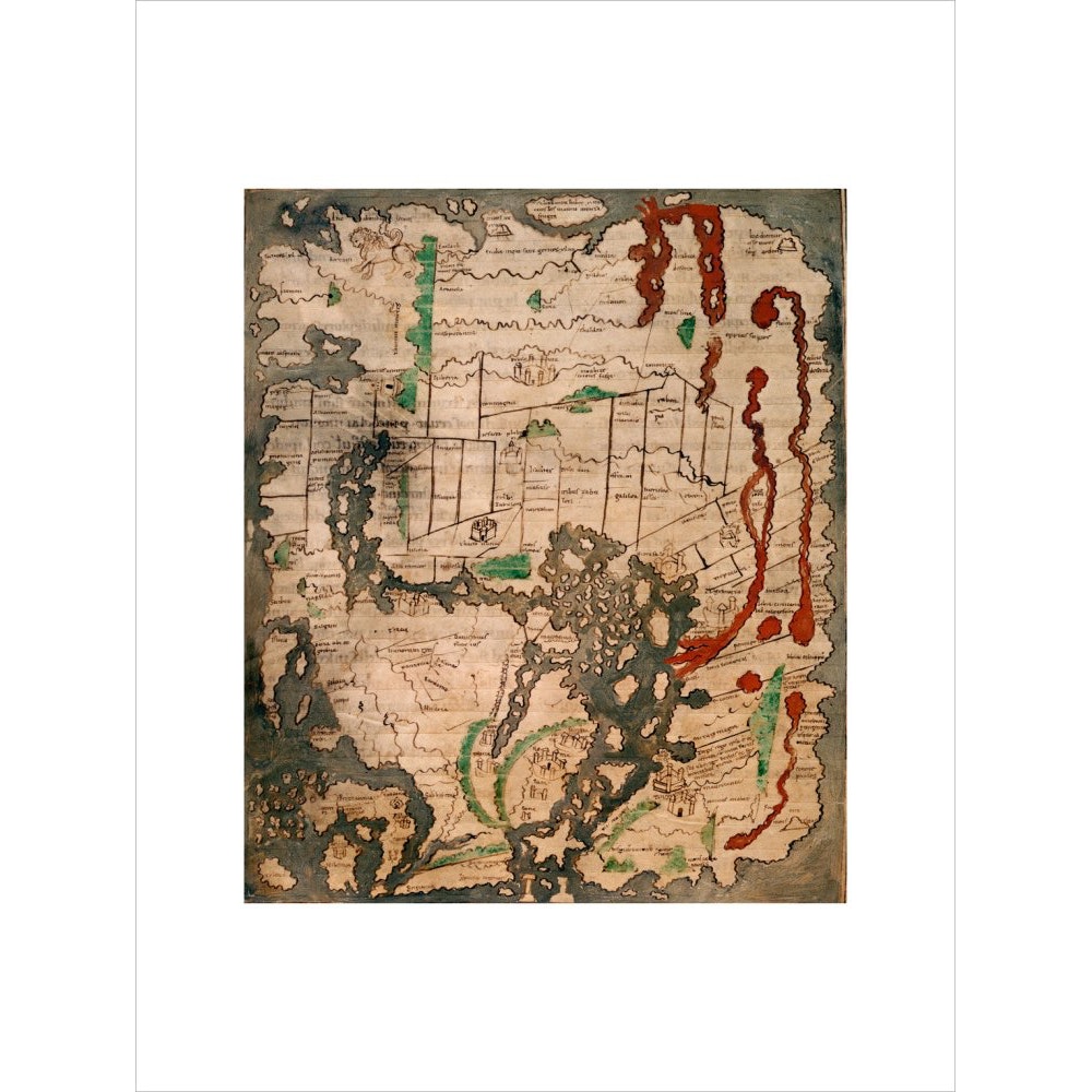 The Tiberius Map print unframed
