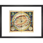 The universe print in black frame