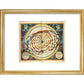The universe print in gold frame