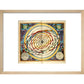 The universe print in natural frame