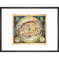 The universe print in black frame