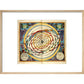 The universe print in natural frame