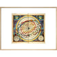 The universe print in natural frame
