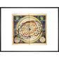 The universe print in black frame