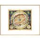 The universe print in natural frame