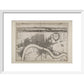 Wenceslaus Hollar's Map of London print in white frame