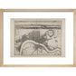 Wenceslaus Hollar's Map of London print in natural frame