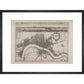 Wenceslaus Hollar's Map of London print in black frame