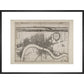Wenceslaus Hollar's Map of London print in black frame
