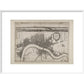 Wenceslaus Hollar's Map of London print in white frame