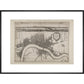 Wenceslaus Hollar's Map of London print in black frame