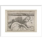 Wenceslaus Hollar's Map of London print in white frame