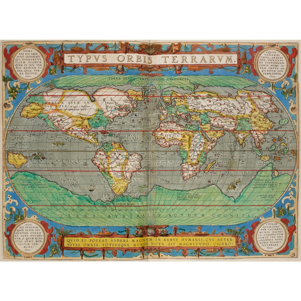 World Map (from Theatrum Orbis Terrarum) print
