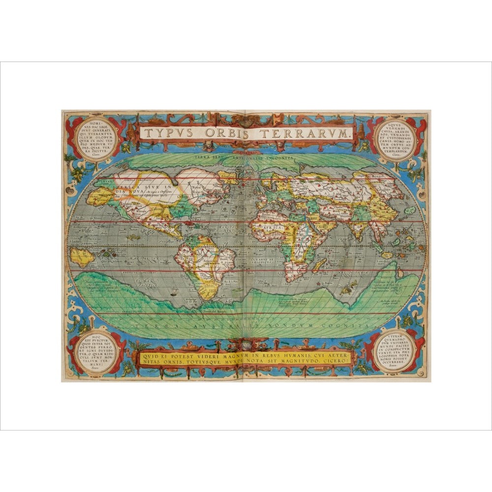 World Map (from Theatrum Orbis Terrarum) print unframed